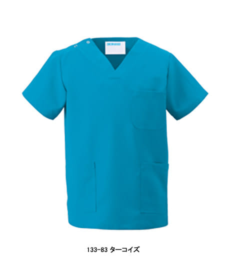 【全17色】スクラブ（透け防止・吸汗性・制電・防汚・制菌・男女兼用）