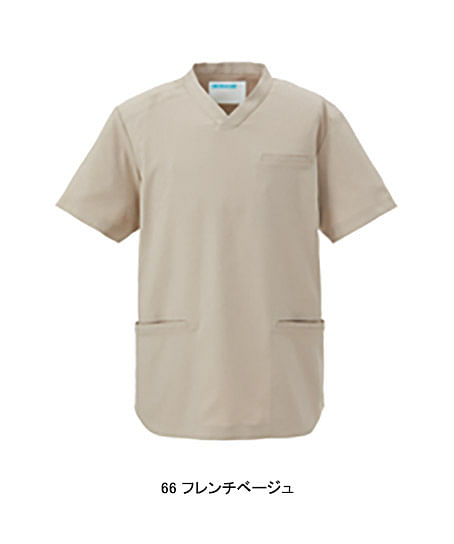 スクラブ（男女兼用/吸汗性・制電・ストレッチ・グリーン購入法対応商品・工業洗濯可）