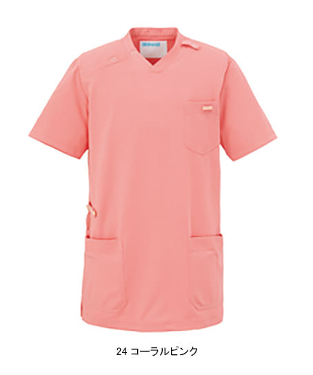 【全8色】スクラブ（男女兼用・透け防止・吸汗性・制電・ストレッチ・工業洗濯可）