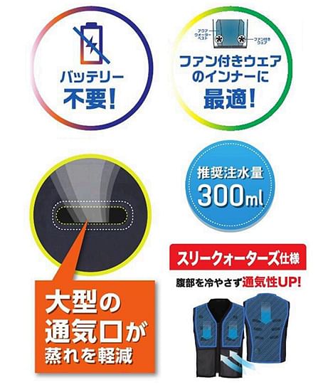 アクアウォーターベスト（スリークォーターズ）※返品不可※