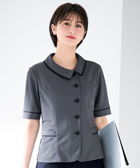 【全3色】オーバーブラウス（ニット・吸汗速乾・消臭・高通気・エコ/通気度170.2㎤/㎠・/）