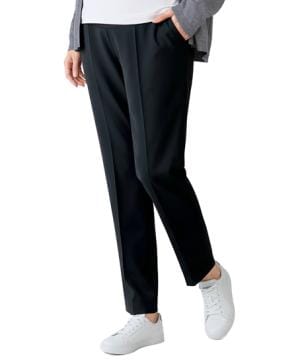 【全２色】マタニティパンツ（テーパード・ストレッチ・防汚加工・抗菌防臭・股下６６㎝）