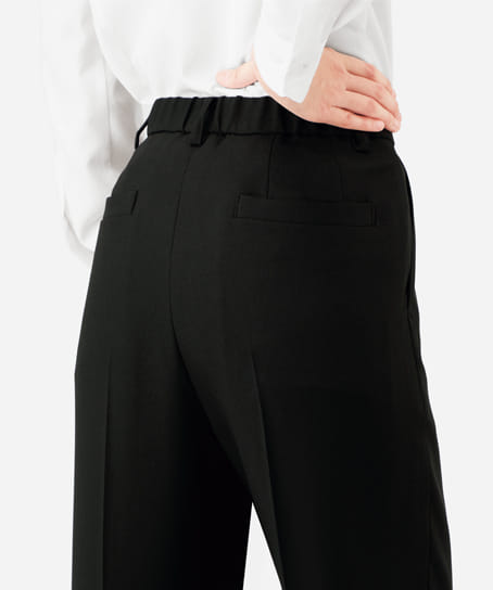 【全２色】テーパードパンツ（ストレッチ・防汚加工・66㎝丈）