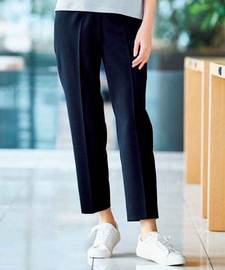 【全２色】テーパードパンツ（ストレッチ・防汚加工・66㎝丈）