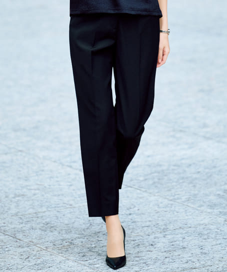 【全２色】テーパードパンツ（ストレッチ・防汚加工・66㎝丈）