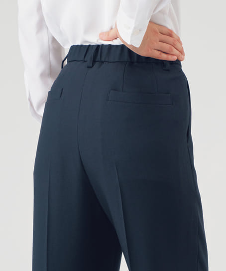 【全２色】テーパードパンツ（ストレッチ・防汚加工・66㎝丈）
