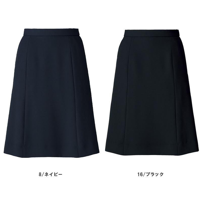 【全2色】Aラインスカート（ファインクロス/ストレッチ・抗菌裏地）