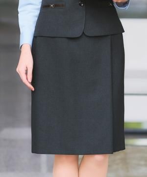 事務服・会社制服の通販の【ユニデポ 事務服】【全2色】タイトスカート（ストレッチ・エコ・58cm丈）