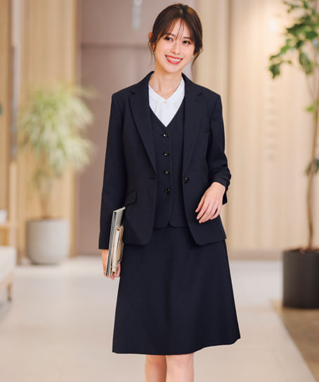 【全2色】Aラインスカート（ストレッチ・エコ・56cm丈）