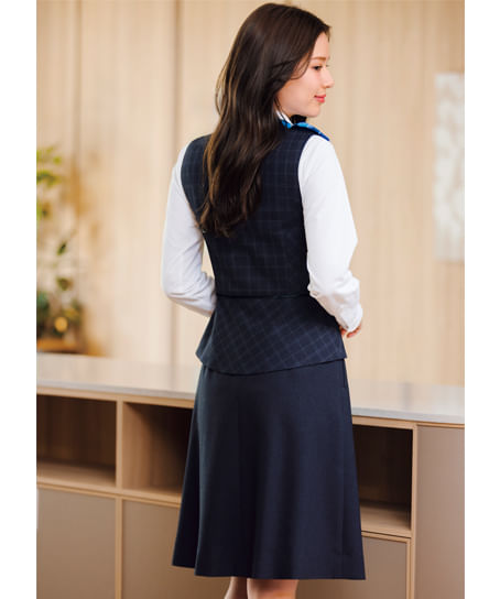 【全2色】Aラインスカート（ストレッチ・エコ・56cm丈）