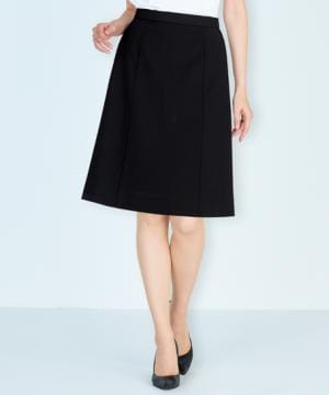 事務服・会社制服の通販の【ユニデポ 事務服】【全２色】Aラインスカート（ストレッチ・防汚加工・抗菌防臭・56㎝丈）