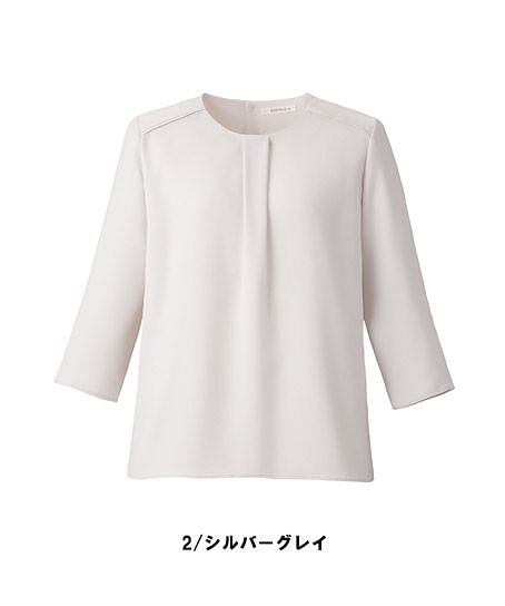 【全4色】七分袖ブラウス（ストレッチ・吸水速乾・清涼）