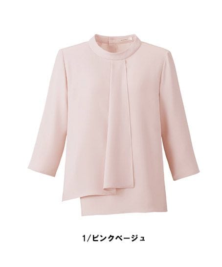 【全4色】七分袖ブラウス（ストレッチ・吸水速乾・清涼）