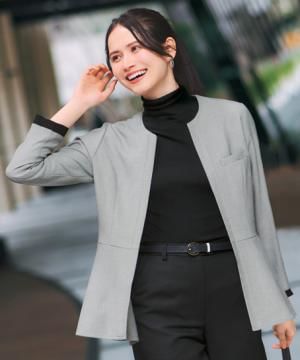 事務服・会社制服の通販の【ユニデポ 事務服】【全3色】ソフトジャケット（ストレッチ・ウォッシャブル）