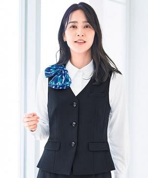 事務服・会社制服の通販の【ユニデポ 事務服】【全2色】ベスト（ニット・抗菌・防汚）