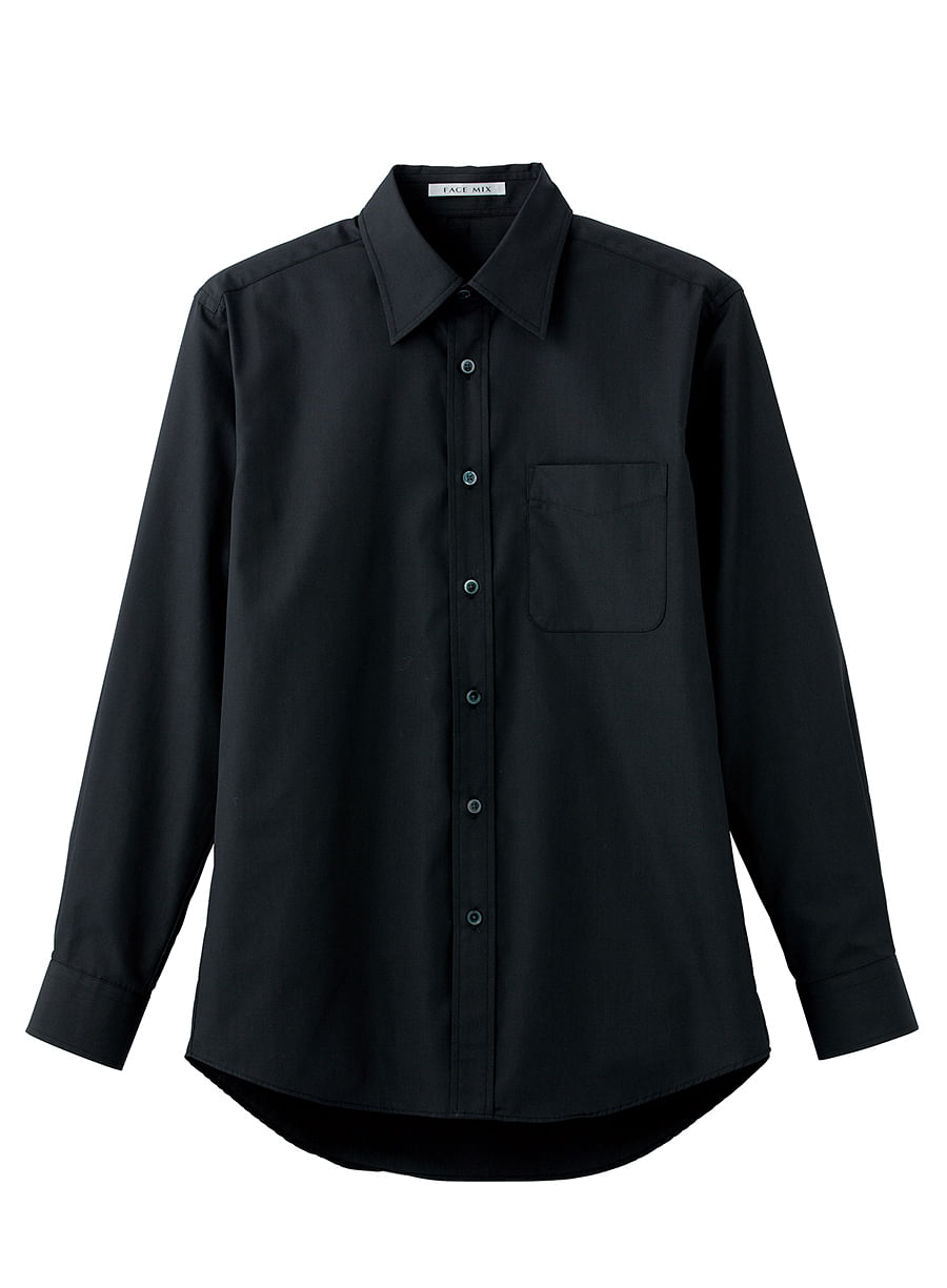 【全4色】ブロードレギュラーカラー長袖シャツ（ユニセックス/3S～5L）