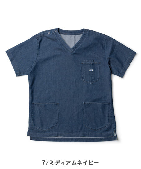 【Lee MEDICAL】ストレッチデニムスクラブ【全2色】（ユニセックス）