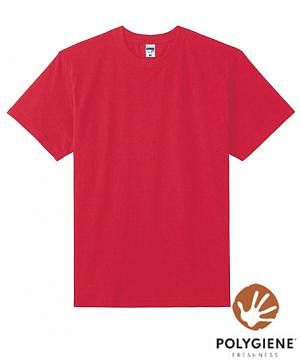 【全5色】ポリジン 6.2オンスヘビーウェイトTシャツ(抗菌防臭・綿100%)