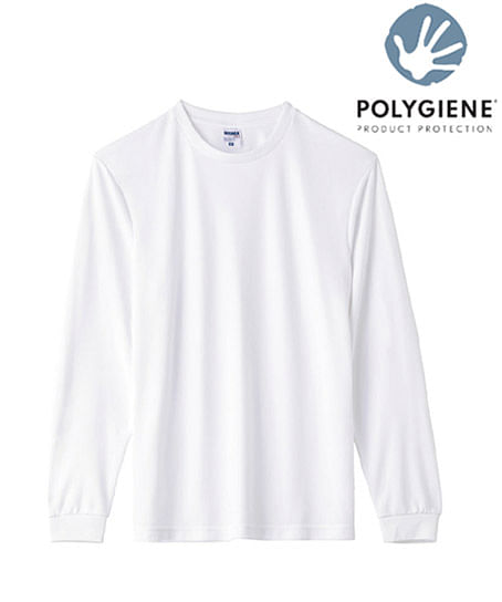 【全6色】ポリジン 4.3オンスドライロングスリーブTシャツ(抗菌防臭)