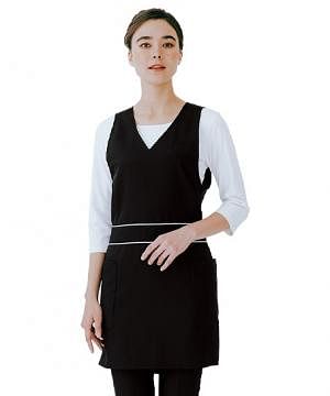 【全2色】エプロンドレス（吸汗速乾・防汚・制菌・制電・ストレッチ）