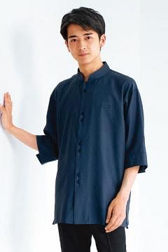 【4色】マオカラーシャツ（男女兼用）