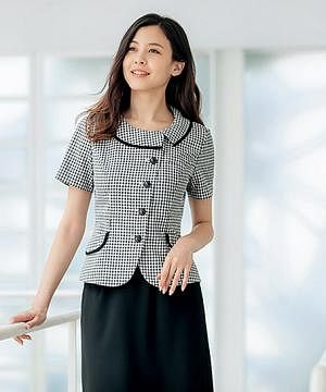 事務服・会社制服の通販の【ユニデポ 事務服】オーバーブラウス（高通気・吸汗速乾・通気度107cc）
