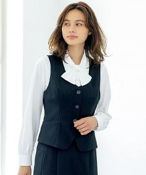 事務服・会社制服の通販の【ユニデポ 事務服】【全２色】ベスト（ストレッチ）