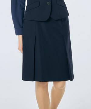 事務服・会社制服の通販の【ユニデポ 事務服】【全1色】スカート（Aライン・ストレッチ・帯電防止・エコ・55cm丈）