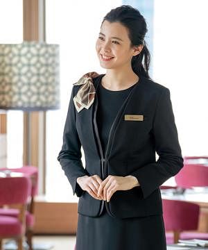 事務服・会社制服の通販の【ユニデポ 事務服】【全１色】ジャケット（ニット・防シワ・抗菌防臭）