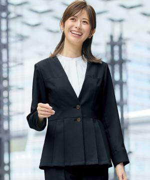事務服・会社制服の通販の【ユニデポ 事務服】【全1色】ジャケット（ストレッチ・吸汗速乾・接触冷感・高通気）