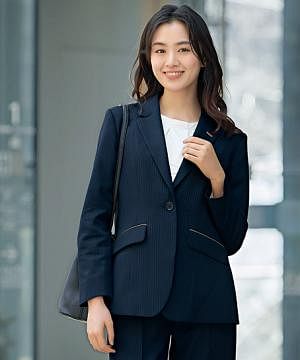 事務服・会社制服の通販の【ユニデポ 事務服】【全2色】ジャケット（ストレッチ・エコ素材）