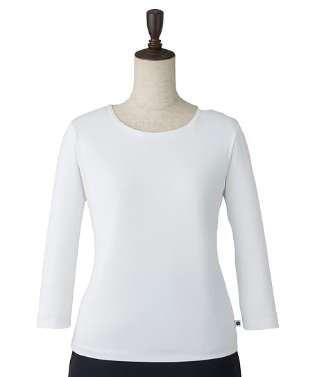 【MARY QUANT】全2色・カットソー（抗ウイルス・ノーアイロン・七分袖）