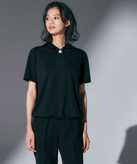 【MARY QUANT】全2色・ポロシャツ（半袖・ニット・高通気・通気度130.7cc）