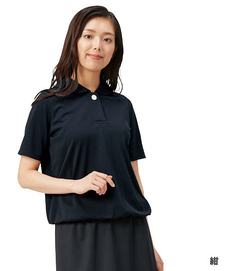 【MARY QUANT】全2色・ポロシャツ（半袖・ニット・高通気・通気度130.7cc）