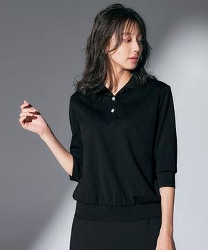 事務服・会社制服の通販の【ユニデポ 事務服】【MARY QUANT】全2色・ポロシャツ（六分袖・ニット・高通気・通気度130.cc）