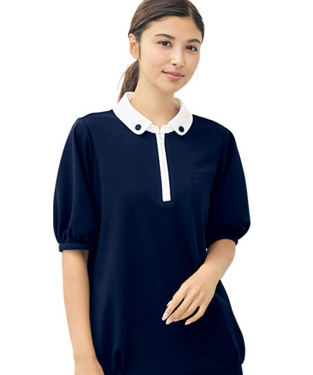 【MARY QUANT】全2色・ポロシャツ（半袖・ニット・高通気・通気度130.7cc）