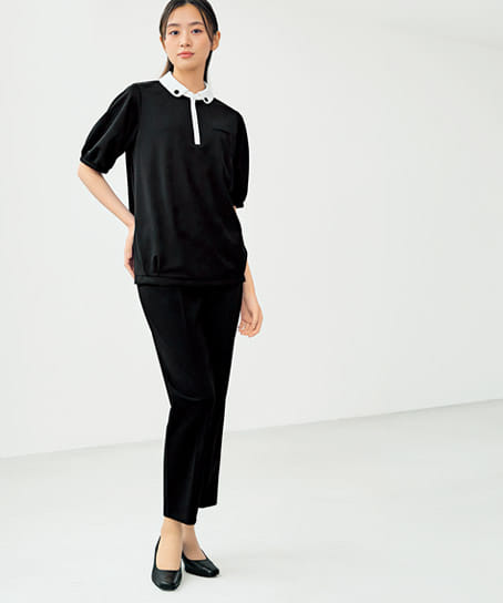 MARY QUANT】全2色・ポロシャツ（半袖・ニット・高通気・通気度130.7cc