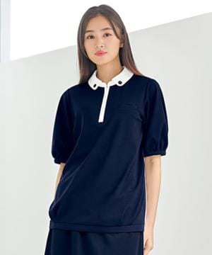 事務服・会社制服の通販の【ユニデポ 事務服】【MARY QUANT】全2色・ポロシャツ（半袖・ニット・高通気・通気度130.7cc）
