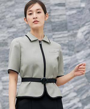 事務服・会社制服の通販の【ユニデポ 事務服】【MARY QUANT】全2色・ライトジャケット（ストレッチ・ホームウォッシャブル）