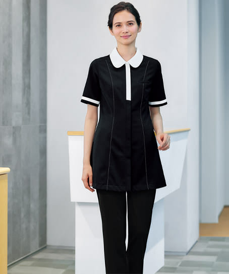【MARY QUANT】全1色・チュニック(半袖・ニット・帯電防止)