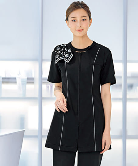 【MARY QUANT】全1色・チュニック(半袖・ニット・帯電防止)