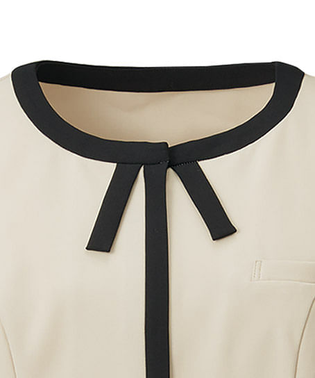 【MARY QUANT】全2色・チュニック（ニット・半袖・ホームウォッシャブル）