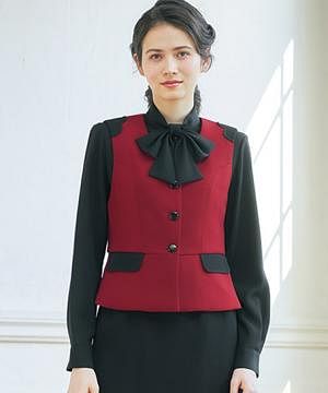 事務服・会社制服の通販の【ユニデポ 事務服】【MARY QUANT】全4色・ベスト（ストレッチ）