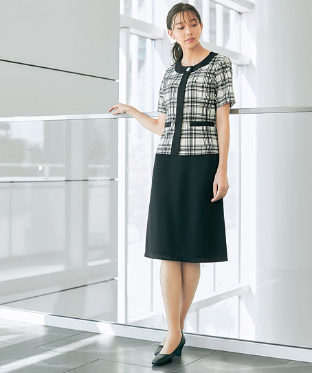 【MARY QUANT】至福のスカート（Aライン・ニット・防シワ・吸汗速乾・抗ウイルス・抗菌防臭・65cm丈/9号）