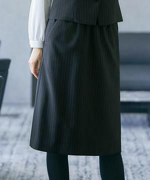 事務服・会社制服の通販の【ユニデポ 事務服】【MARY QUANT】全1色・スカート（グリーン購入法・ストレッチ）