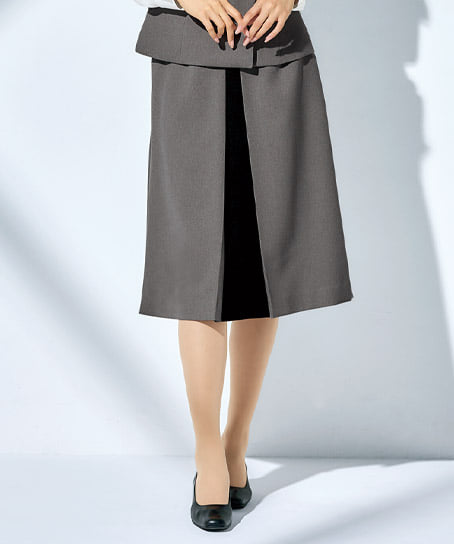 【MARY QUANT】スカート(全2色・ストレッチ・トリックウエスト・ホームウォッシャブル/70cm丈:9号)