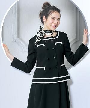 事務服・会社制服の通販の【ユニデポ 事務服】【MARY QUANT】全1色・ジャケット（ストレッチ）