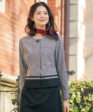 事務服・会社制服の通販の【ユニデポ 事務服】【MARY QUANT】全1色・ジャケット（ストレッチ・抗ウイルス・抗菌）