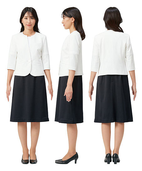 【MARY QUANT】ジャケット（ニット・防シワ・高通気・吸汗速乾・防汚加工SG）