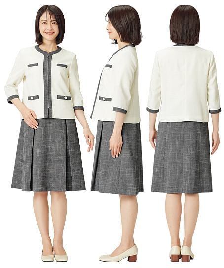 【MARY QUANT】全3色・ジャケット（七分袖・ストレッチ・ホームウォッシャブル）